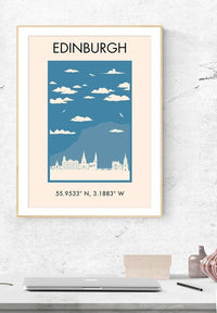 Edinburgh Tourist Style Print