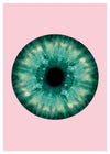 Eyeball Pink And Green Print