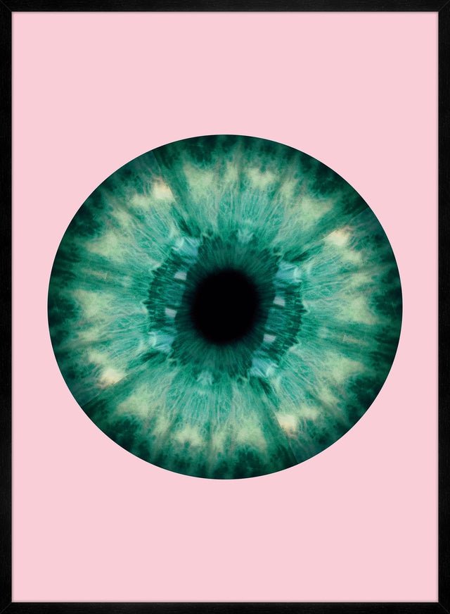 Eyeball Pink And Green Print