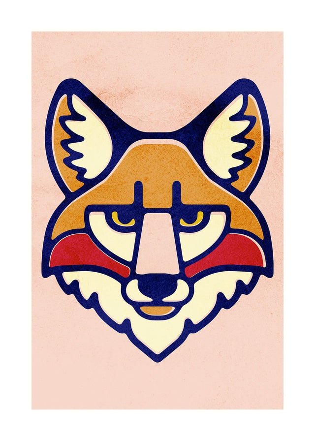 Fox Animal Portrait Print