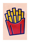 French Fries Fast Food Illustration Print