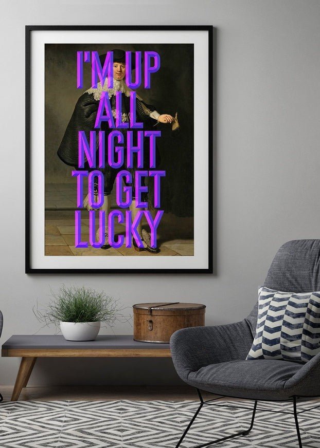 Get Lucky Typography Print