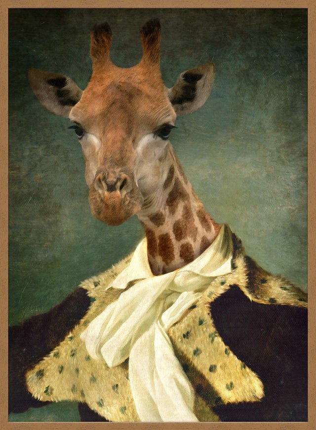 Giraffe Portrait Print