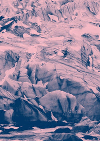 Glacier Pink and Blue Print