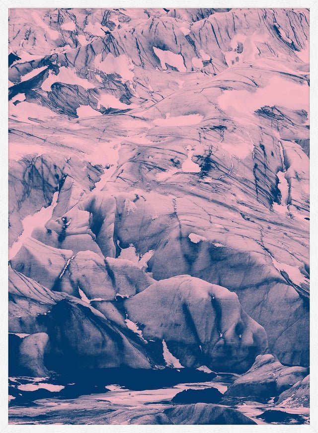 Glacier Pink and Blue Print