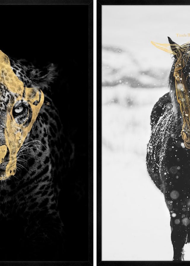 Gold Horse & Leopard Print Bundle
