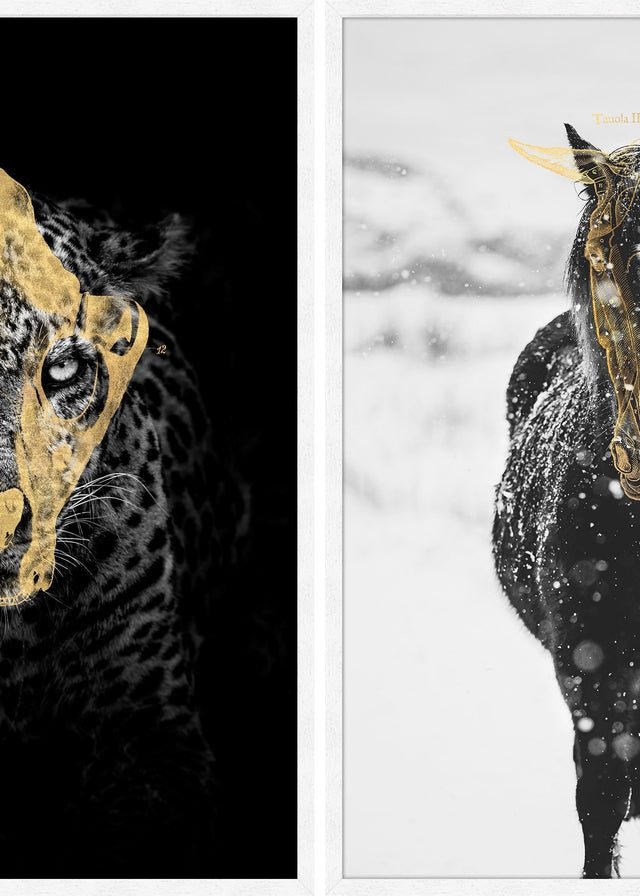 Gold Horse & Leopard Print Bundle