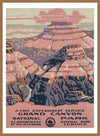 Grand Canyon National Park Vintage Travel Tourism Poster Print