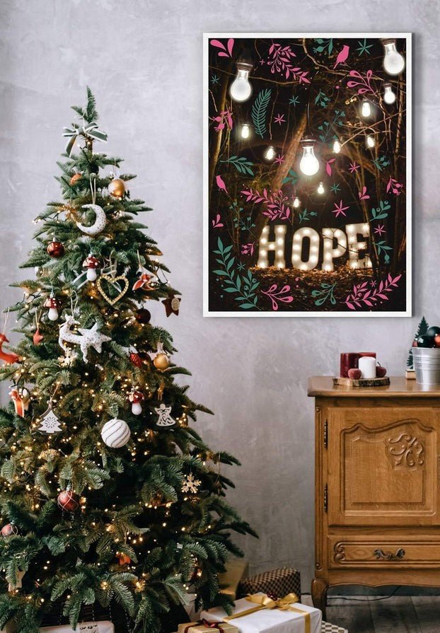 Hope Sign Christmas Print