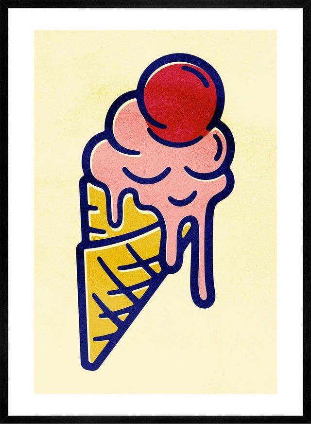 Ice Cream Illustration Print