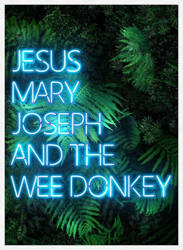 Jesus Mary Joseph Wee Donkey TV Quote Print