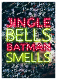 Jingle Bells Neon Christmas Print