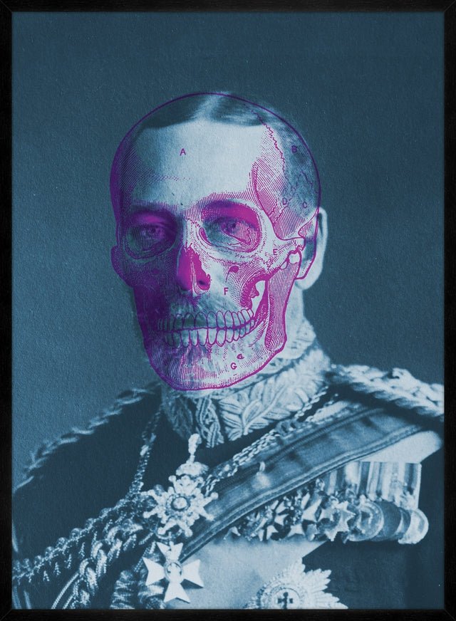 King George V Skull Colour Print