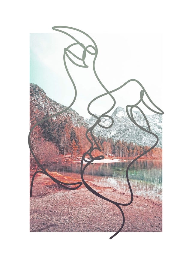 Kissing Nature Print