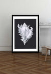 Large Conch Sea Shell Black and White Antique Print