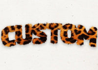 Leopard Print Fur Style Personalised Name Print