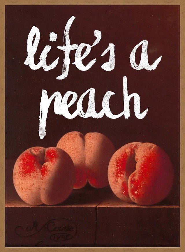 Life's A Peach Altered Art Print