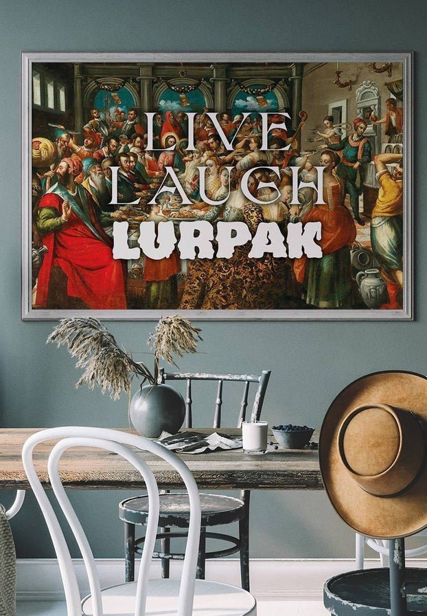 Live Laugh Lurpak Altered Art Print