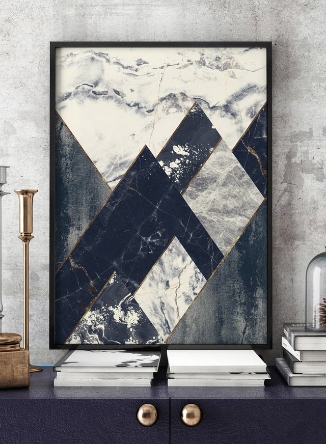 Marble Texture Hills Print