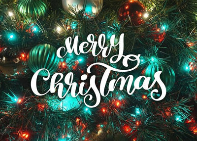 Merry Christmas Decorative Typographic Print