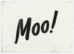 Moo Animal Noises Print