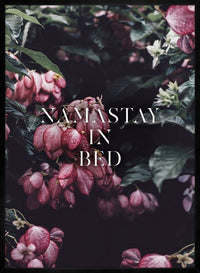 Namastay In Bed Typography Print