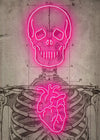 Neon Skeleton Vintage Diagram Print