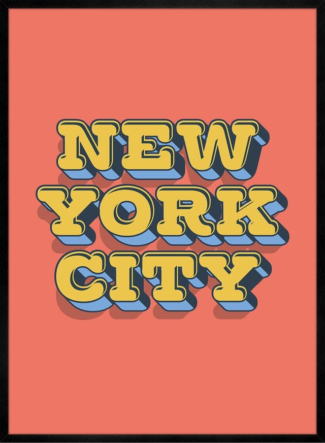 New York City Typography Print
