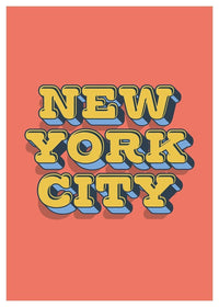 New York City Typography Print