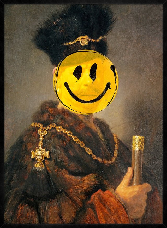 Nobleman Smiley Painting Print