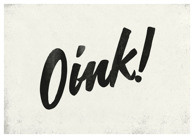 Oink Animal Noises Print