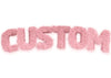 Pastel Pink Fur Style Personalised Name Print