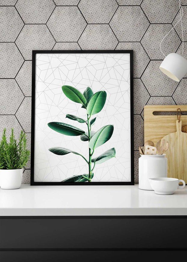 Plant Geometric Print