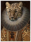 Queen Leopard Portrait Altered Art Print