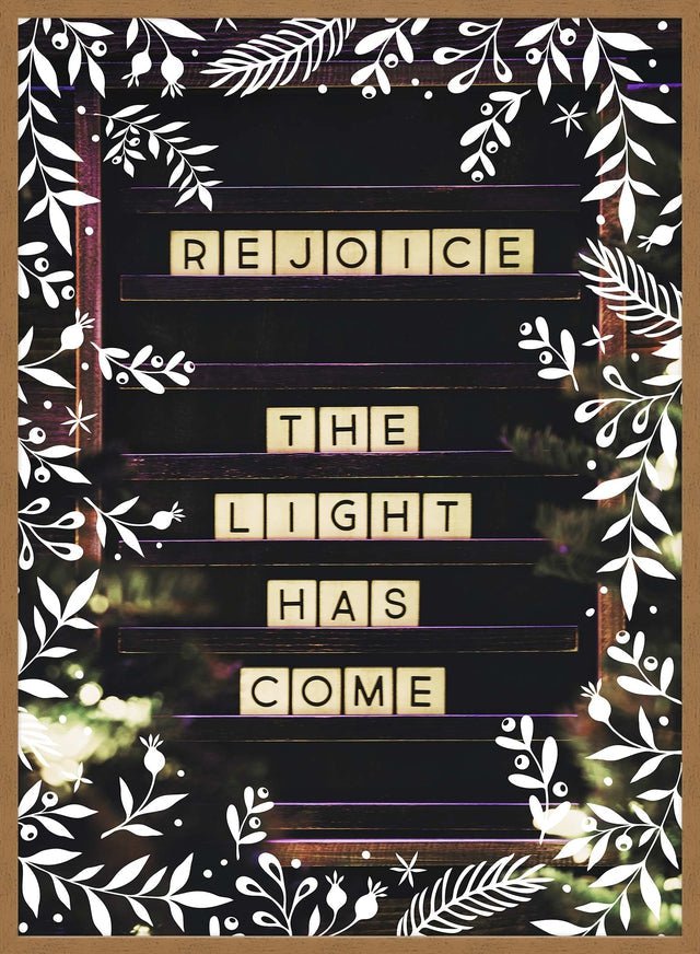 Rejoice Light Christmas Print