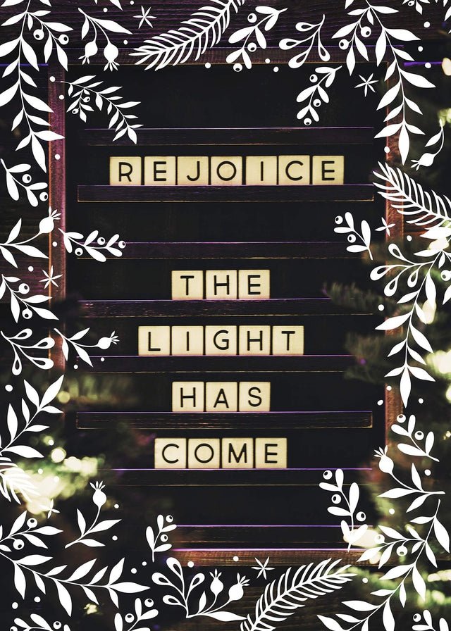 Rejoice Light Christmas Print