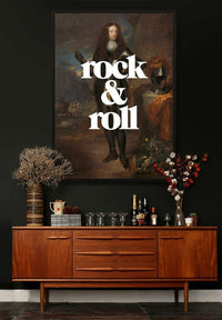 Rock And Roll Altered Art Print