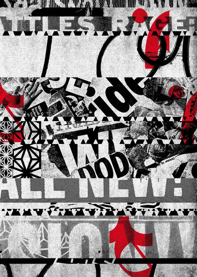 Shredded Abstract Typography 2 Print