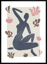 Sitting Woman Watercolour Style Print