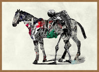 Skeleton And Horse Print
