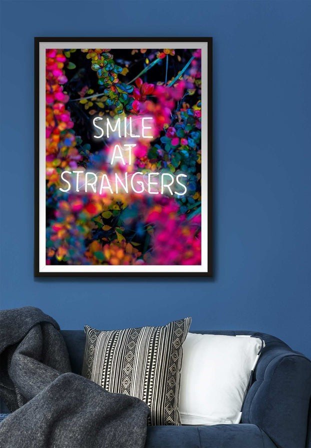 Smile At Strangers Neon Floral Print