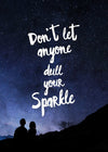 Sparkle Typography Sky Quote Print