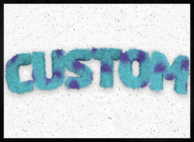 Sully Monster Fur Personalised Name Print