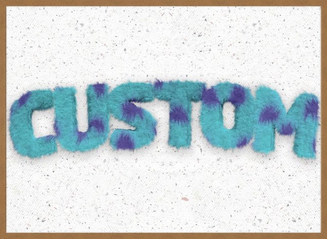 Sully Monster Fur Personalised Name Print