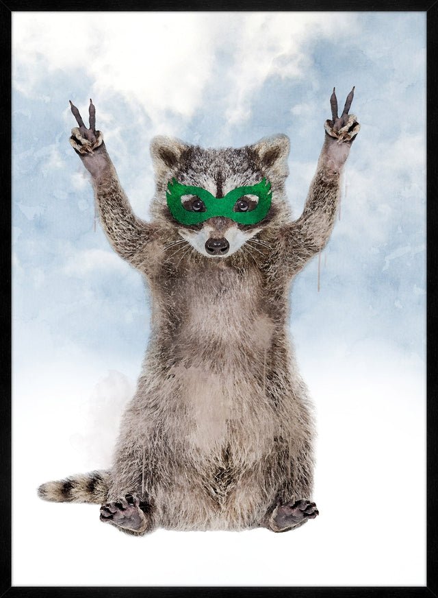 Super Raccoon! Little Heroes Animal Print