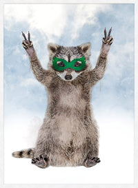 Super Raccoon! Little Heroes Animal Print