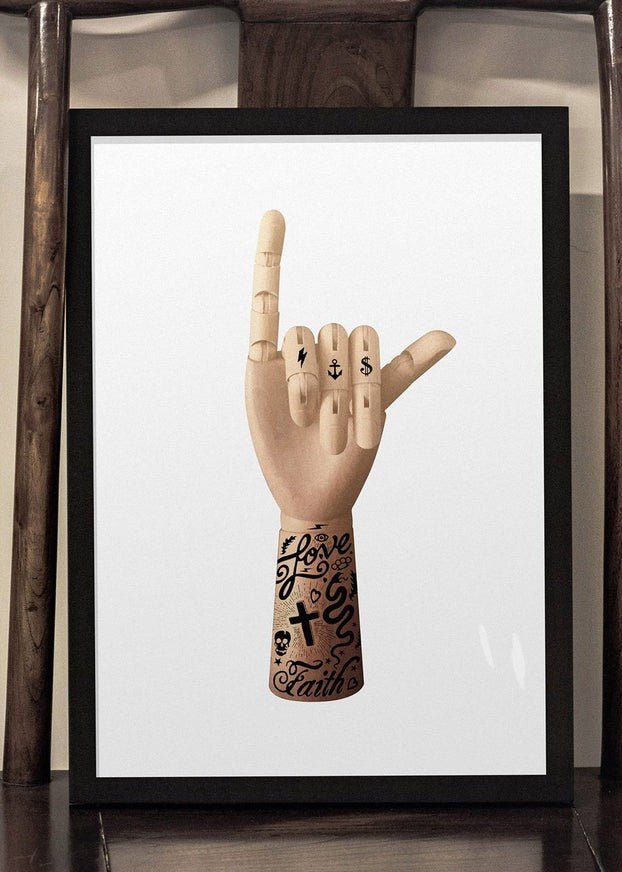 Tattoo Art Hand Print