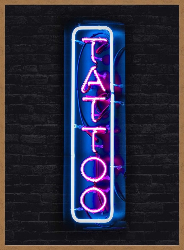 Tattoo Neon Sign Photography Print – InkAndDrop