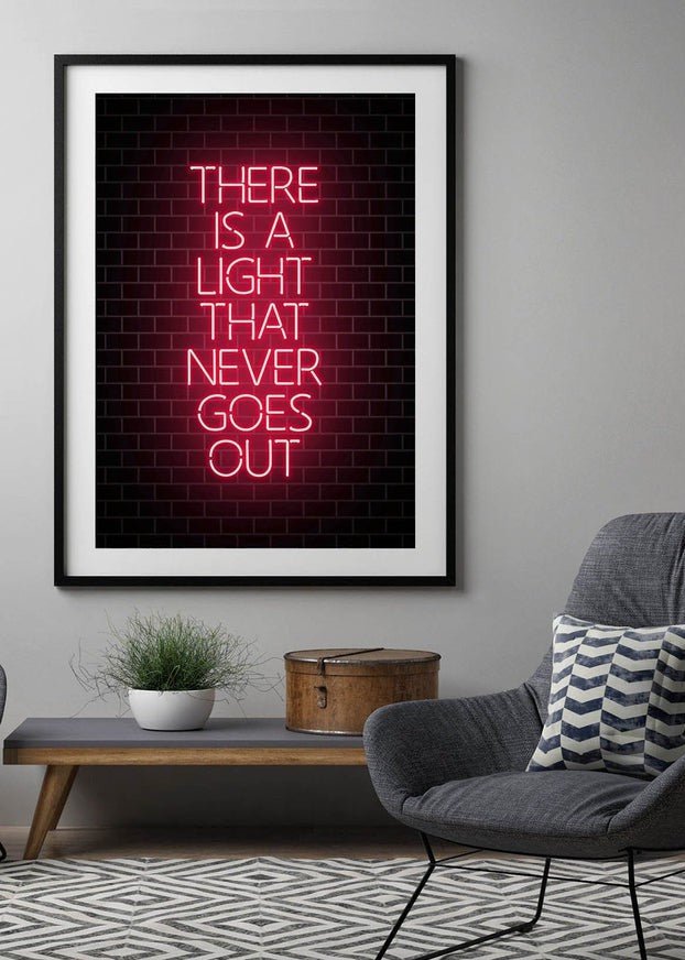 Neon light on sale canvas art