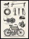 Vintage Bicycle Illustration Cycling Print
